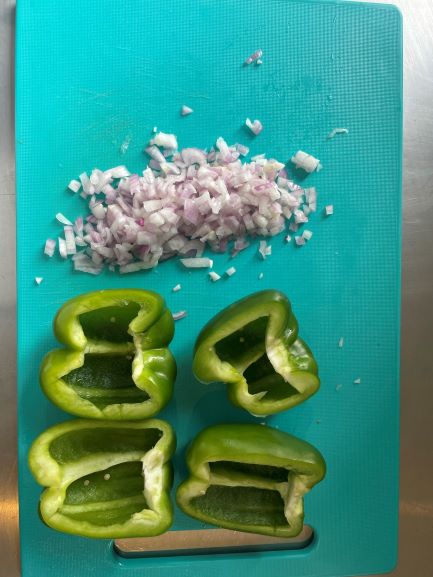 Japanese style Stuffed Capsicum
